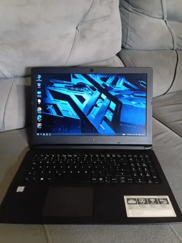Notebook Acer core i3-7020U 2.30 GHz, memória de 4gb ddr4, tela de 15.6", HD de 1tb