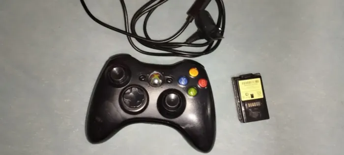 Controle xbox 360 com bateria daptada