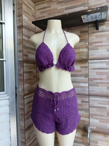 Conjunto de crochê tamanho G 