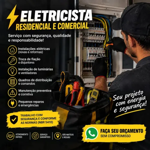 Eletricista para toda a capital