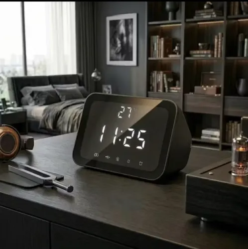 Caixa de som e Rádio Relógio
