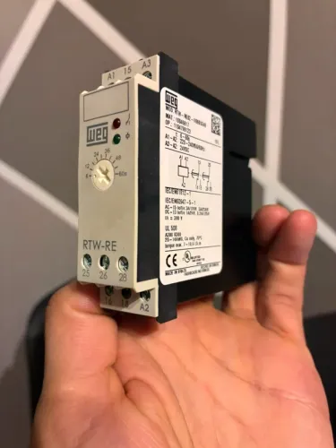 Relé Temporizador 6-60s 50/60hz WEG Para Automação 220-240VAC