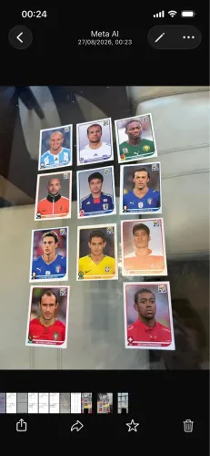 Figurinhas Panini original copa do mundo 2010