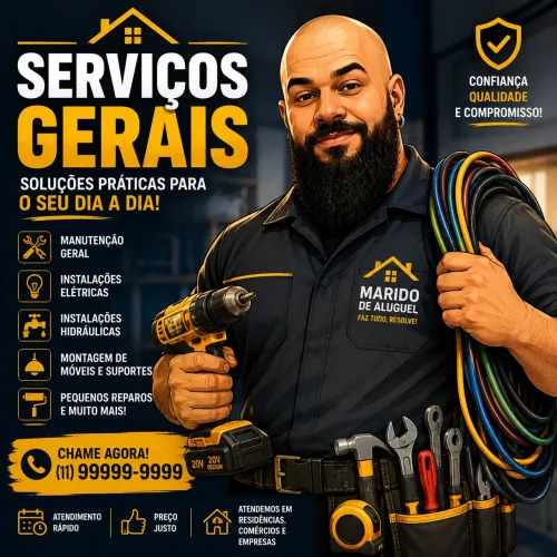 SERVIÇOS GERAIS - QUALIDADE, AGILIDADE E CONFIANÇA!