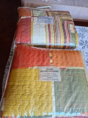 2 Colchas de Solteiro em Patchwork - 1,6 x 2,4