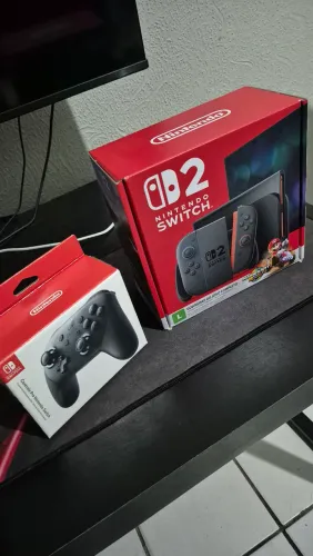 Nintendo switch 2 + 3 jogos e Pro controller