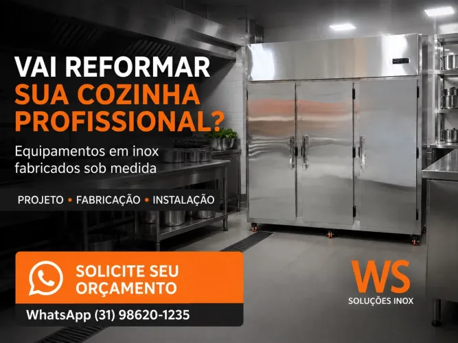 Geladeira Industrial inox sob medida