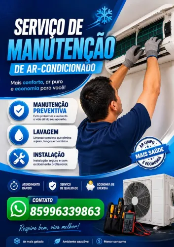 Manutenção preventiva de ar-condicionado 
