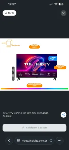Tv 43 polegadas