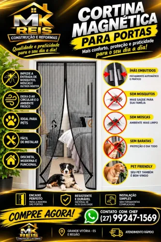 Cortina Tela Janelas e Portas