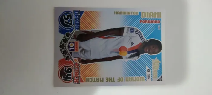 Cartão card de jogador Match Attax Extra Topps