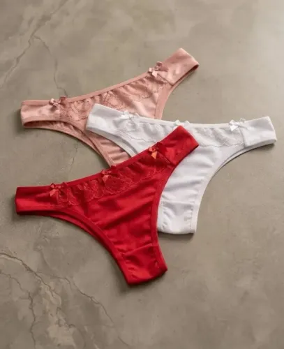 Kit 5 Calcinhas microfibra, Lycra e algodão, tamanhos M e G, diga seu tamanho no chat 