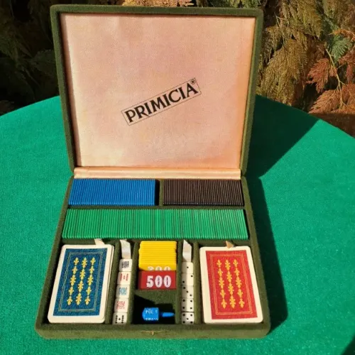 Maleta Fichário para Jogos Vintage - Baralho Dados - Retrô