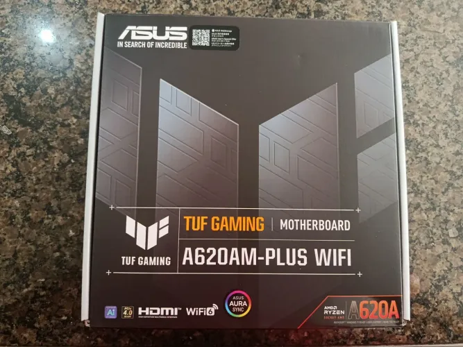 Placa Mãe ASUS TUF Gaming A620AM-Plus WiFi AM5 DDR5 - Nova Lacrada
