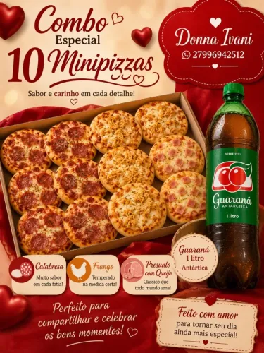 Minipizzas + Refrigerante