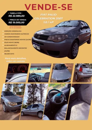 Fiat Palio Celebration 1.0 Fire Flex 8V 4P 2007