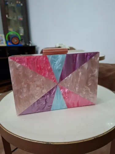 Bolsa Clutch tipo Madrepérola! NOVA!