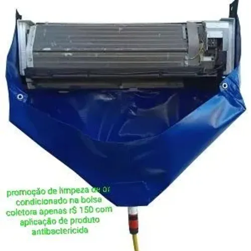 Promoção limpeza de ar condicionado na bolsa coletora apenas r$ 150