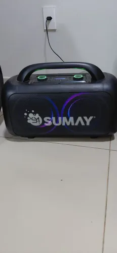 Caixa de som Sumay CSP1318 PowerBlack 150w Bluetooth Preta