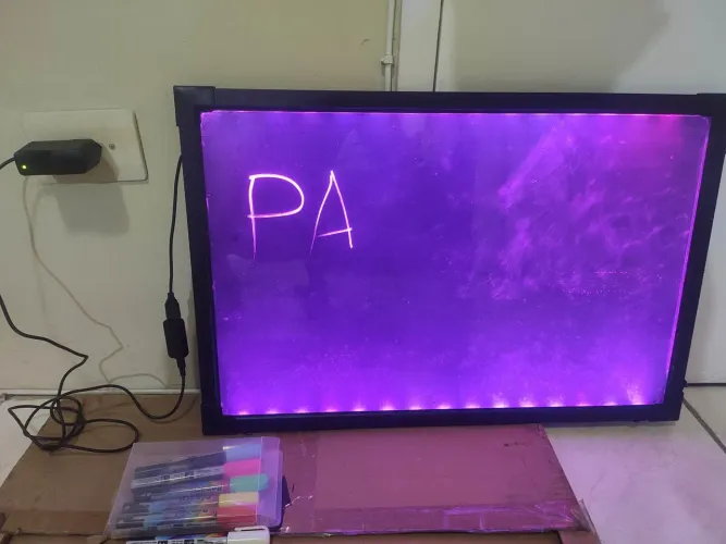 painel de escrita LED luminoso RGB