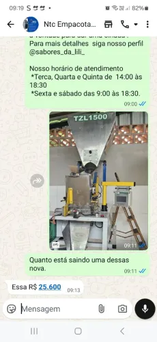 Embaladora pesadora