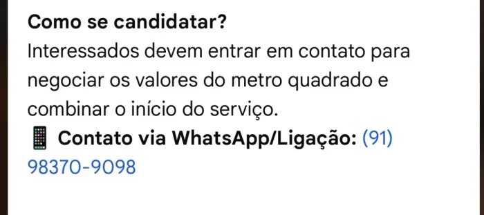 Vaga de pintor ( emassar )