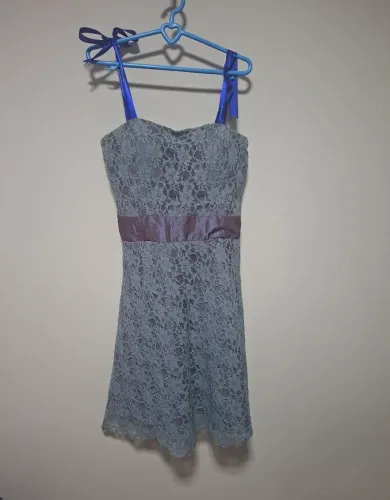 Vestido de festa azul