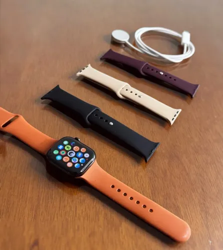 Apple Watch Series 12 42mm Bronze escuro + 5 Pulseiras e Garantia