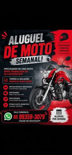 ? OPORTUNIDADE: Aluguel de Moto CG Fan 160 (Ano 2024)