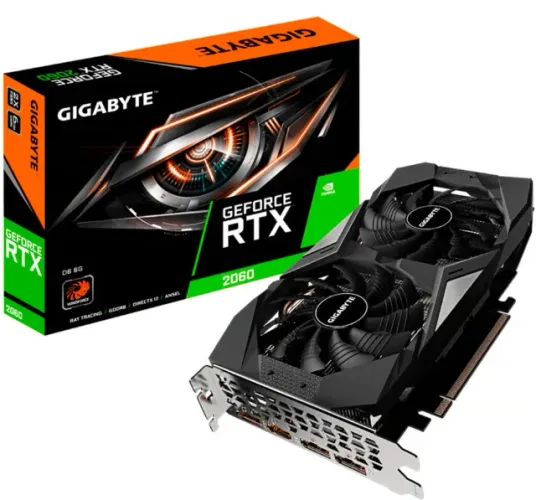 Placa de vídeo NVIDIA RTX 2060 6GB - Gigabyte Rev 2.0