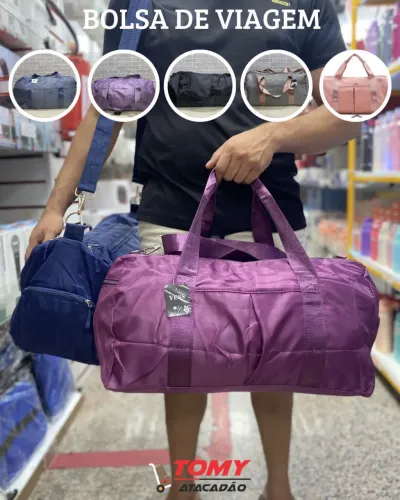 Bolsa Academia Transversal Mala Bordo Alça Mão Viagem Tenis