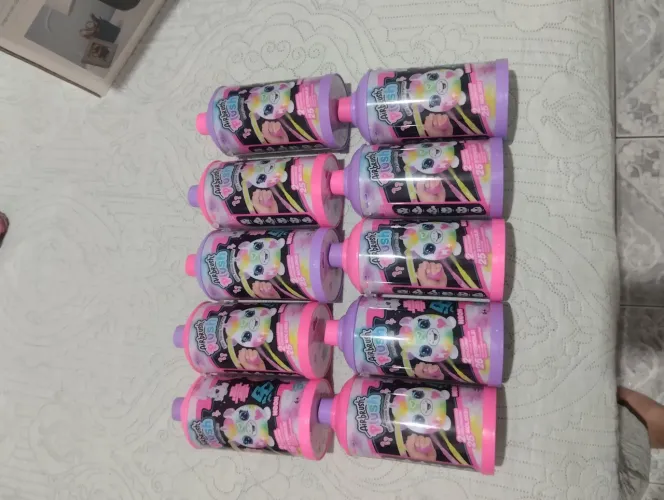 Combo com10 pelúcias AirBrush Plush neon
