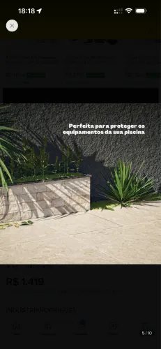 Tampa casa de máquina 90+90 com rebaixo para piso, material em alumínio .