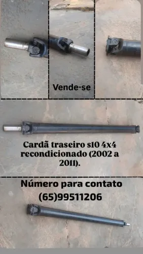 Cardã s10 traseiro 4x4 recondicionado