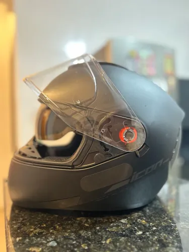 Capacete Peels Icon Pro Classic Preto Fosco Matte Moto