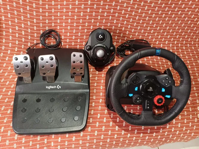 Volante Logitech original completo 