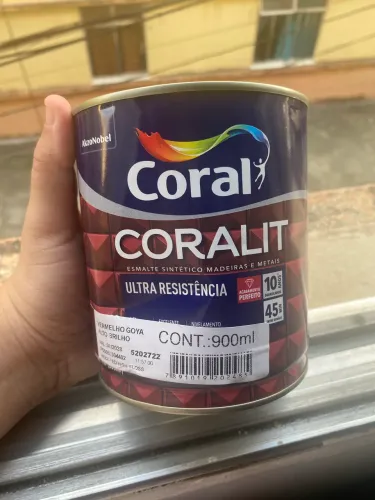 Tinta esmalte sintético pra madeiras e metais