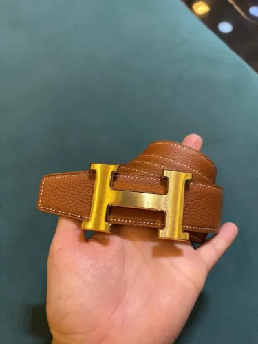 CINTOS - HERMES - CARAMELO E DOURADO