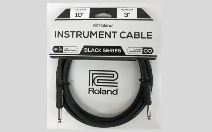 Roland Ric-b10 Cable Plug De 1/4 In. Macho Black 10 Ft (3.0m)