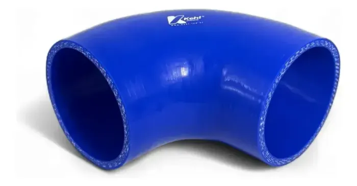 Mangote Silicone Curva 90 Id 3 X 180 Mm Azul