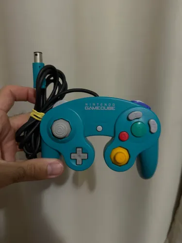 Controle original gamecube esmeralda 