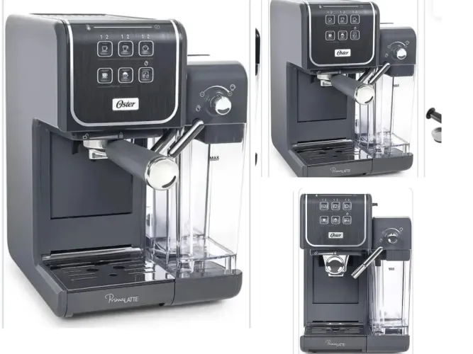 Cafeteira Oster. Preço nas lojas entre 1.100 1.400