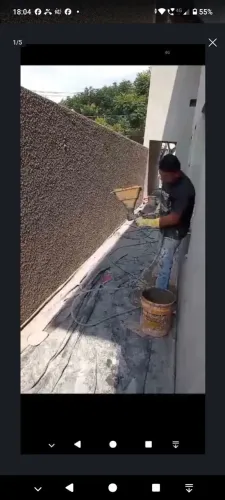 Reforma textura projetada pintura