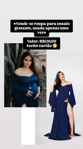 Vestido para ensaio gestante