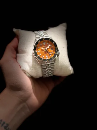 RELÓGIO Seiko 5 Sports GMT LARANJA NOVO