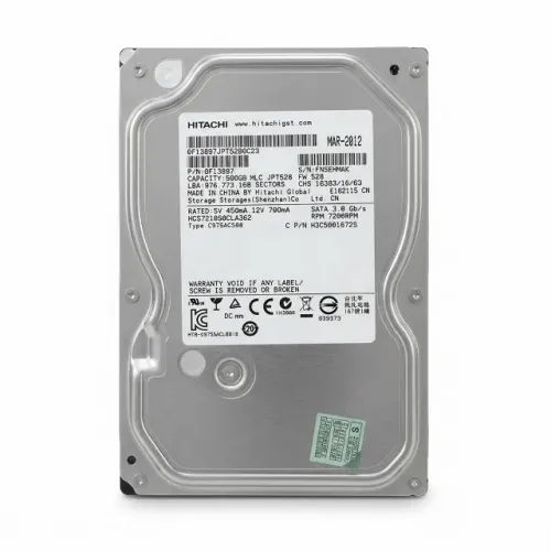 HD Interno Hitachi CinemaStar 500GB 3.5 Polegadas SATA II HCS721050CLA362 Para DVR e PC