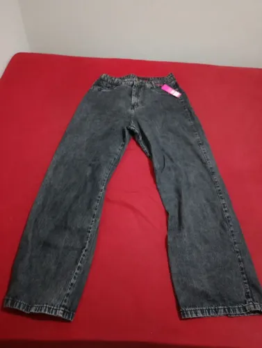 Calça wid leg Black marmorizada 100% algodão 