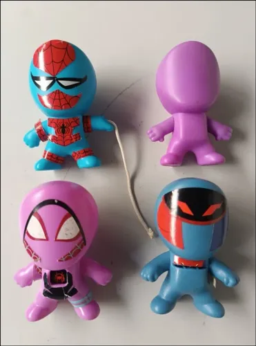 Kit 4 Colecionávelis Homem-Aranha no Aranhaverso - McDonald's 2018 - Spiderman