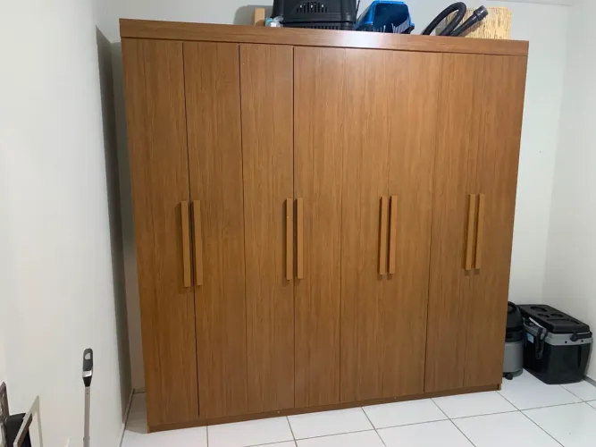 Guarda Roupa Casal Hera MDF 8 Portas e 4 Gavetas Rufalo
