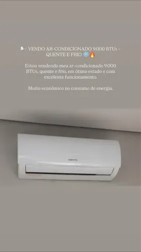 Ar-condicionado 9mil btus